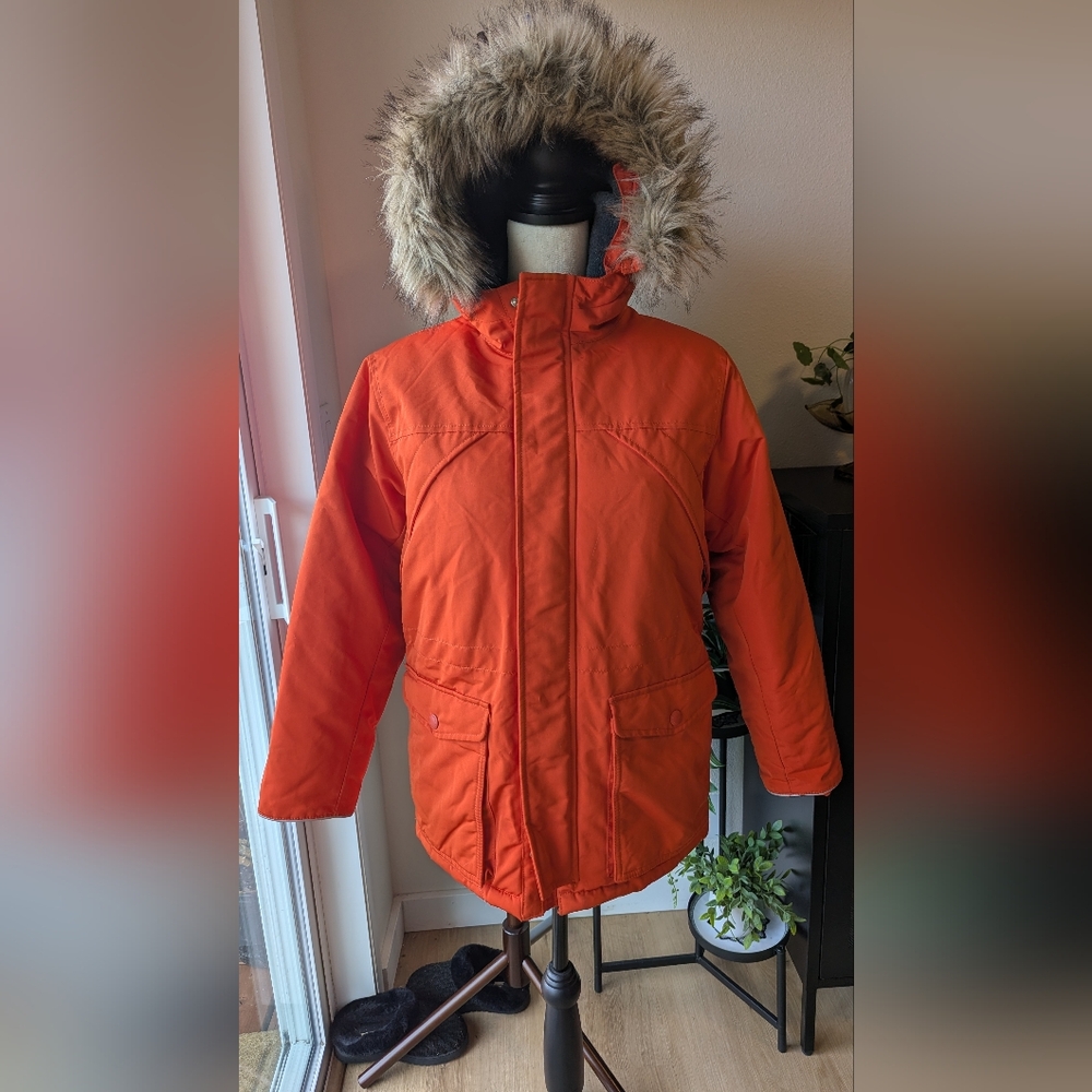 Gap Kids Orange Heavyweight Parka Size XL - Picture 2 of 8